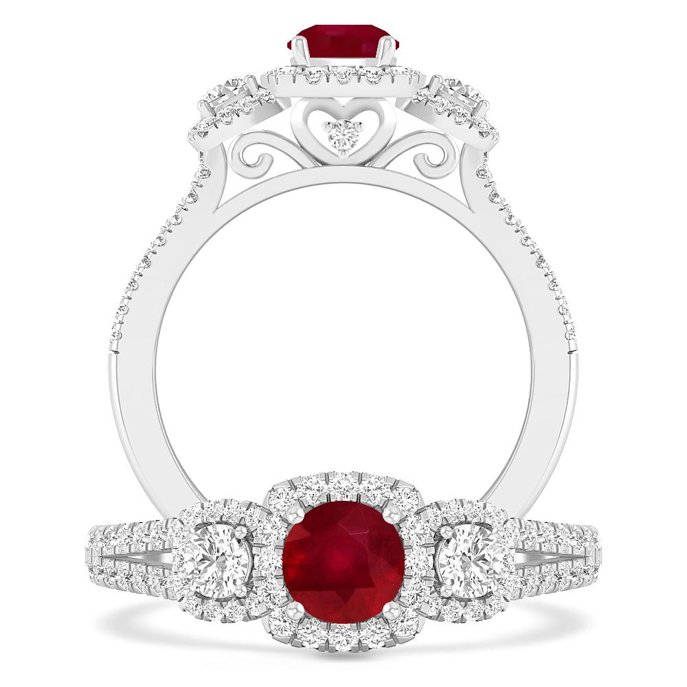 White Gold - Ruby