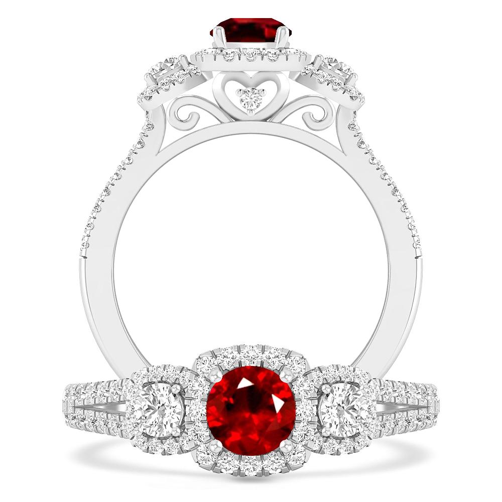 White Gold - Ruby