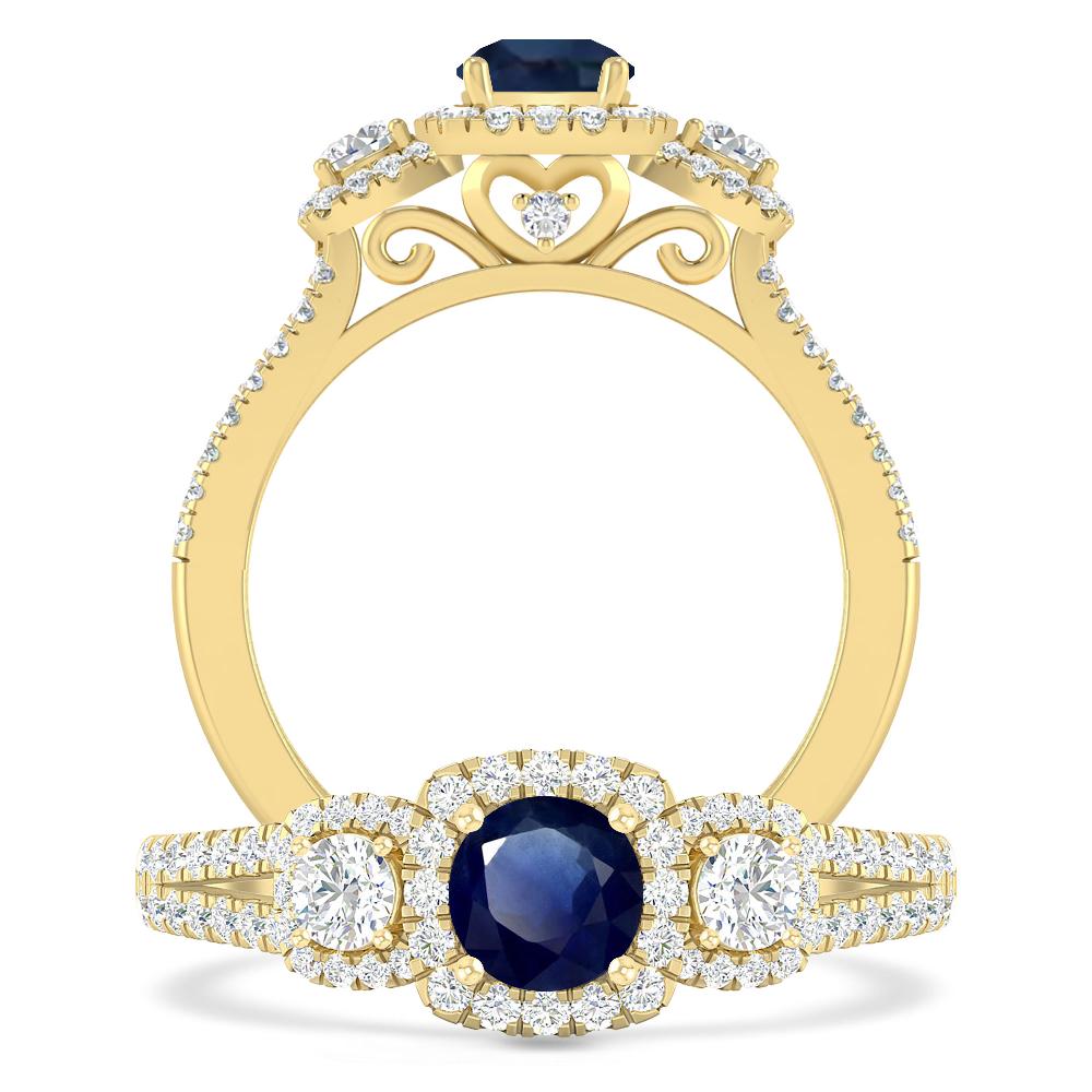 Yellow Gold - Sapphire