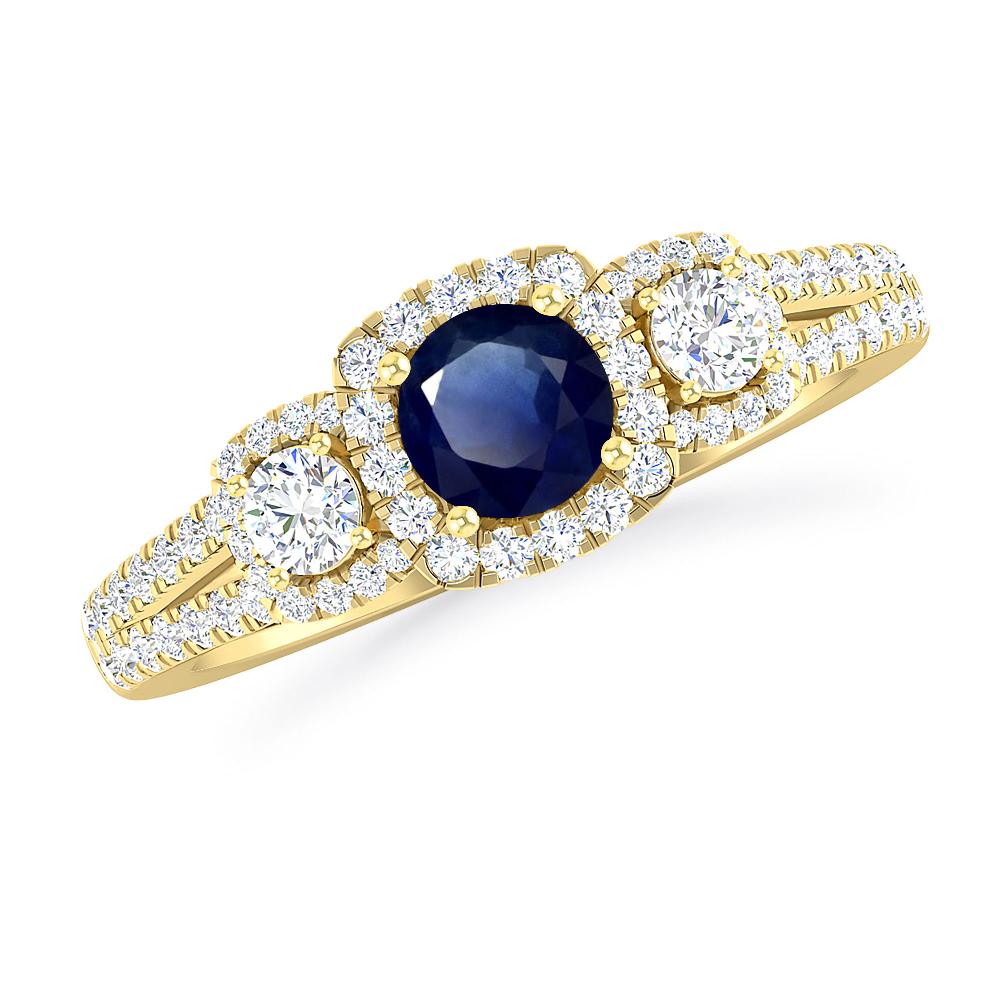 Yellow Gold - Sapphire