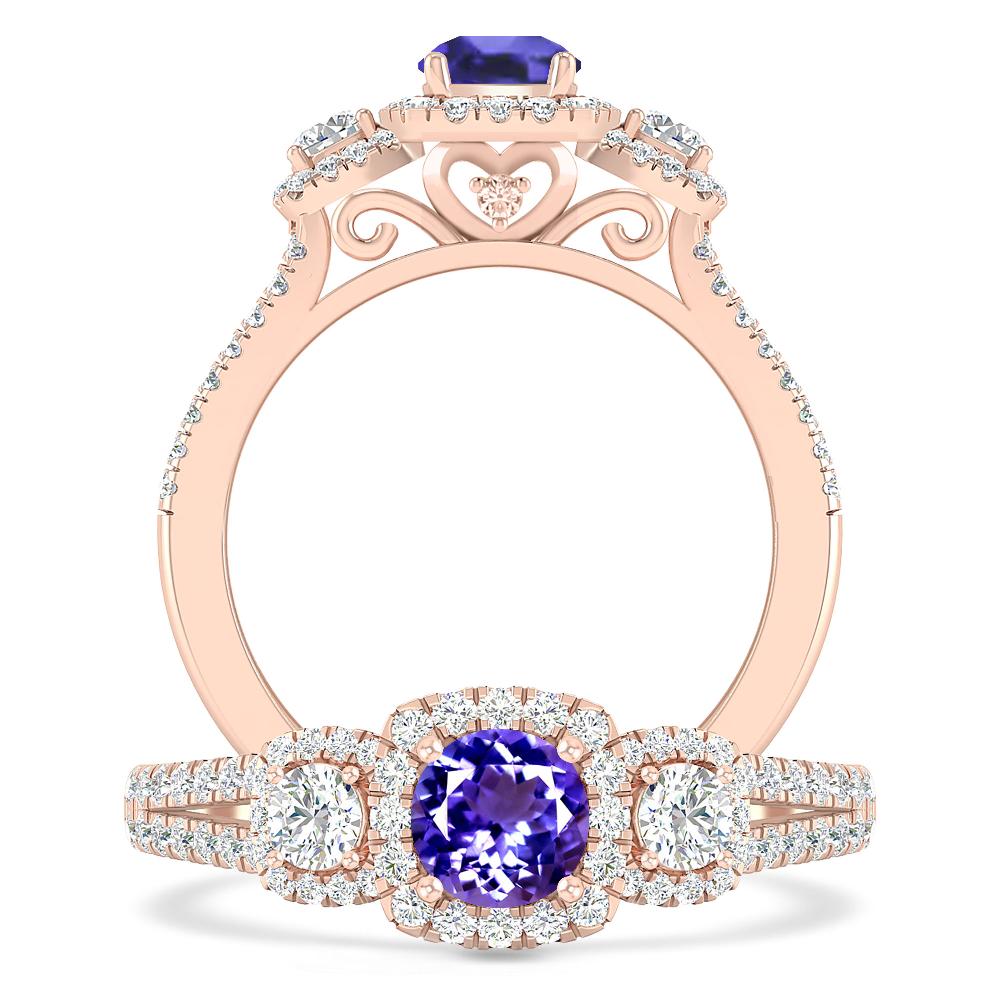 Rose Gold - Tanzanite