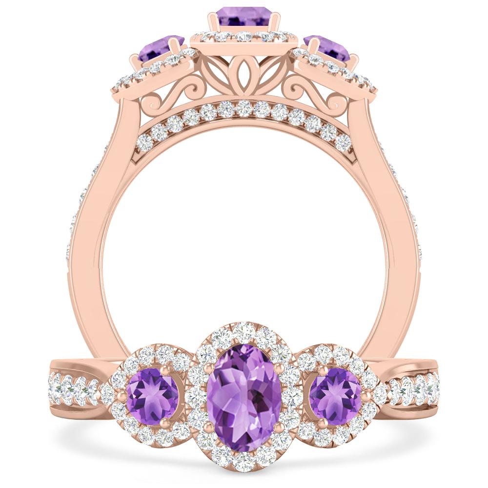 Rose Gold - Amethyst