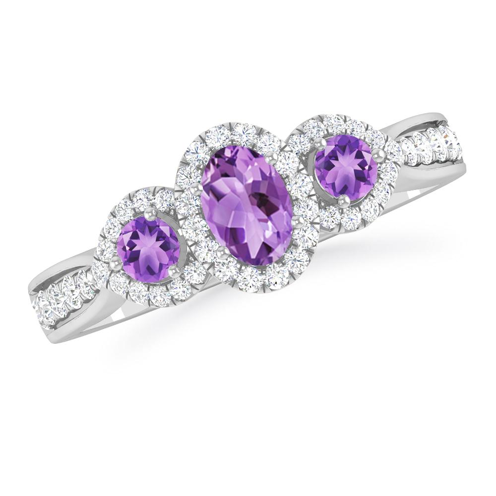 White Gold - Amethyst