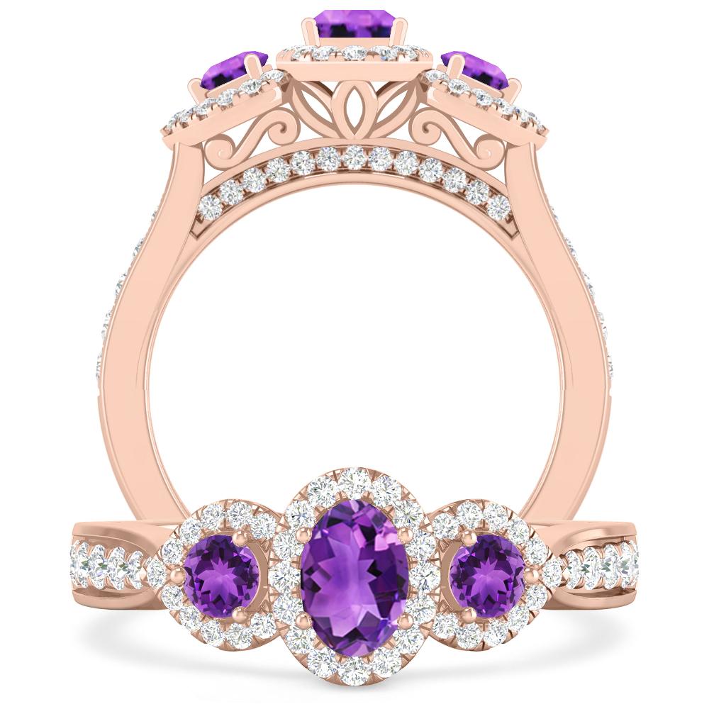 Rose Gold - Amethyst