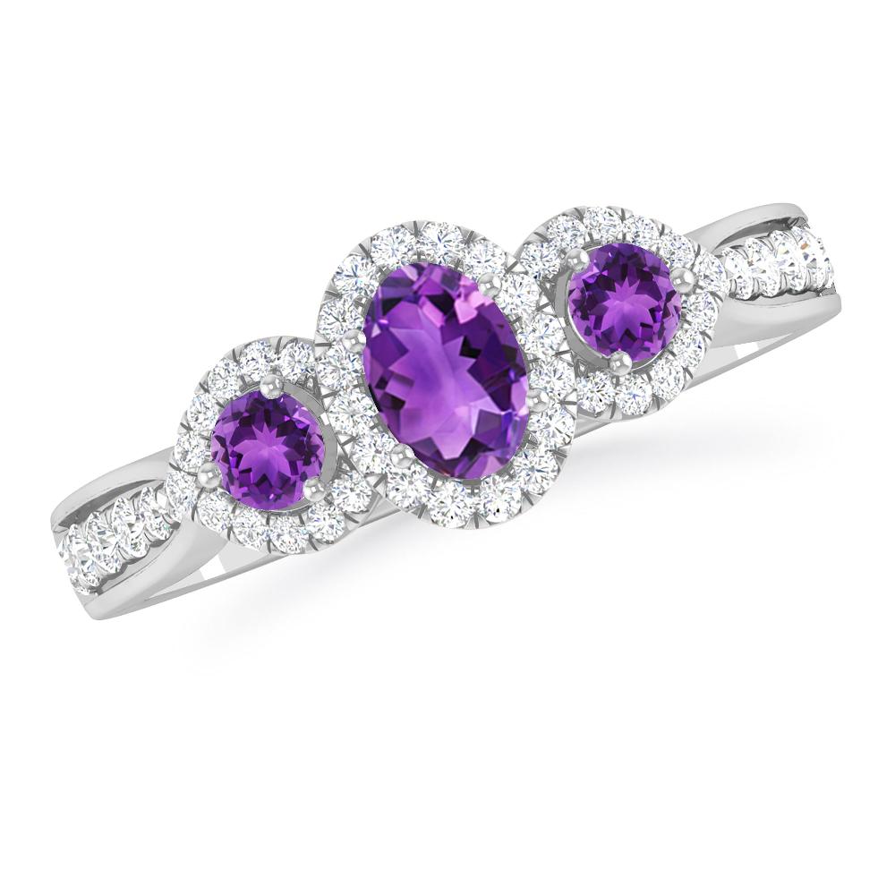 White Gold - Amethyst