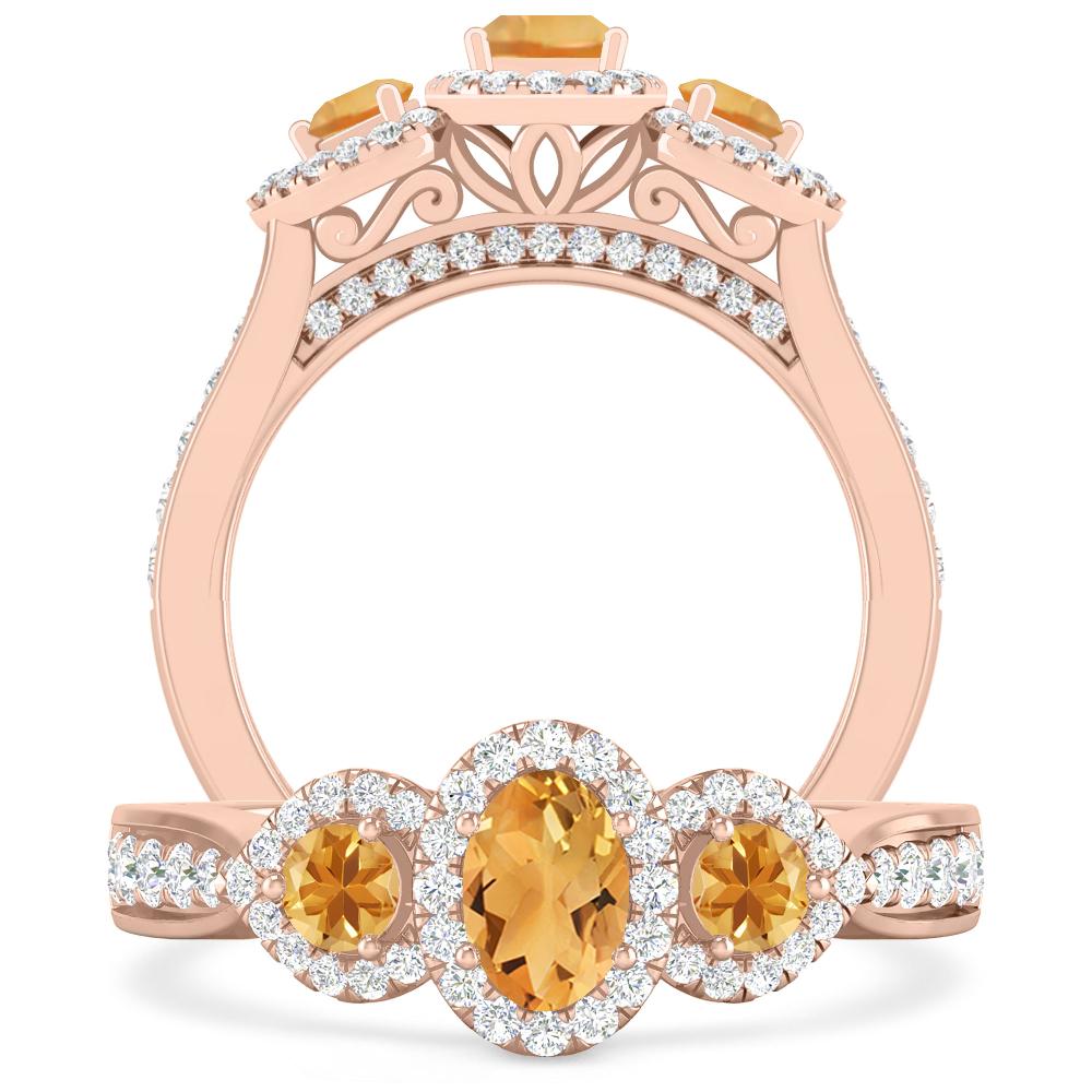 Rose Gold - Citrine