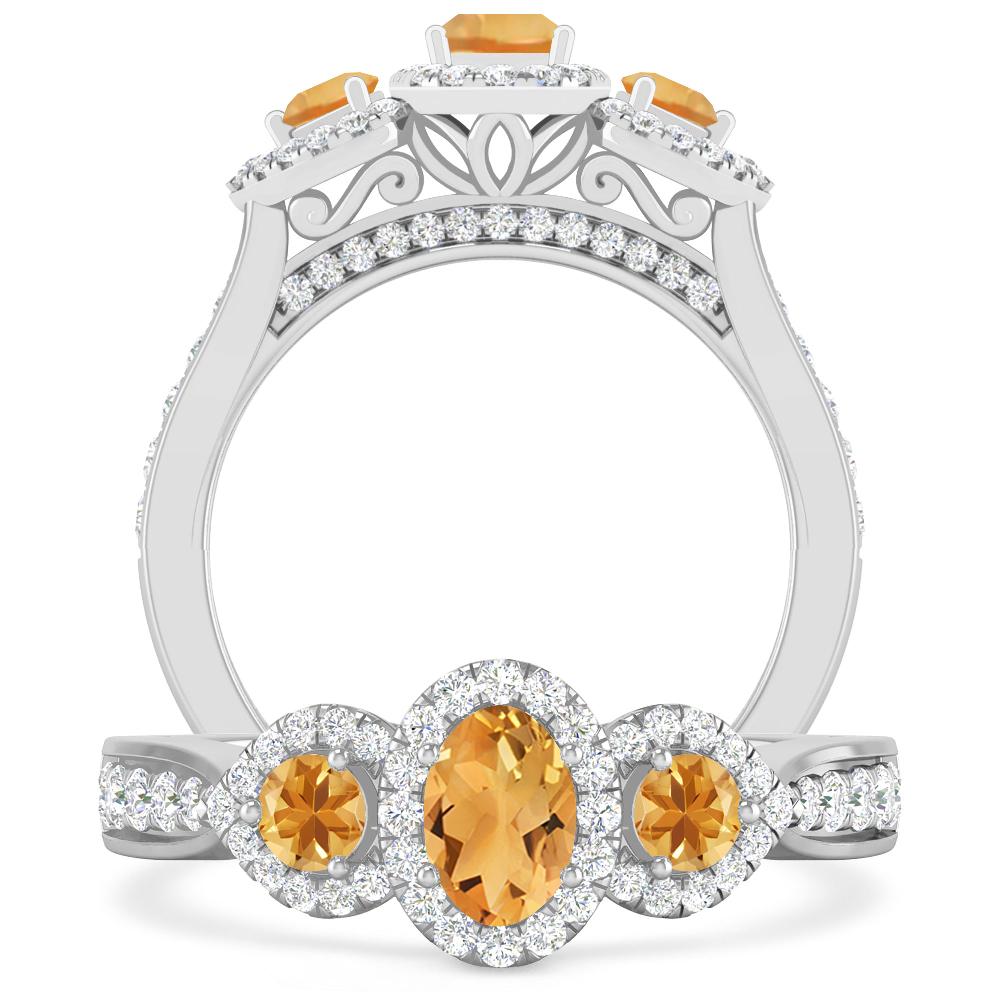 White Gold - Citrine