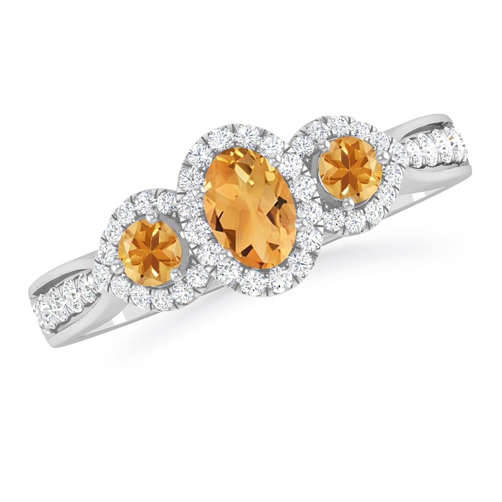 White Gold - Citrine