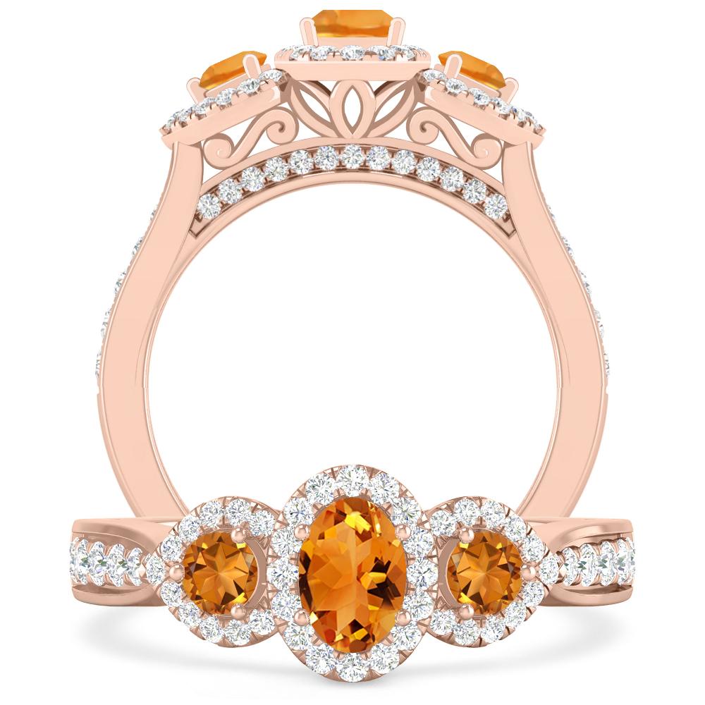 Rose Gold - Citrine