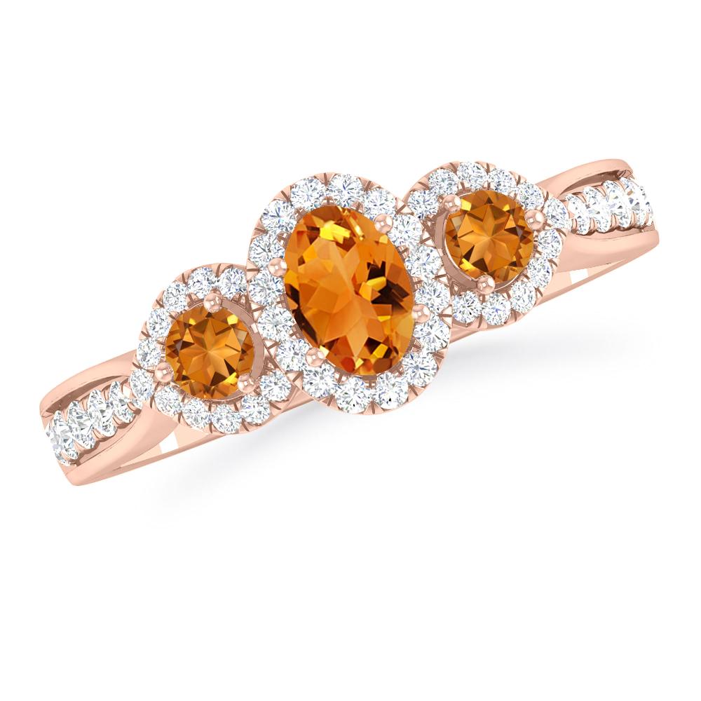 Rose Gold - Citrine