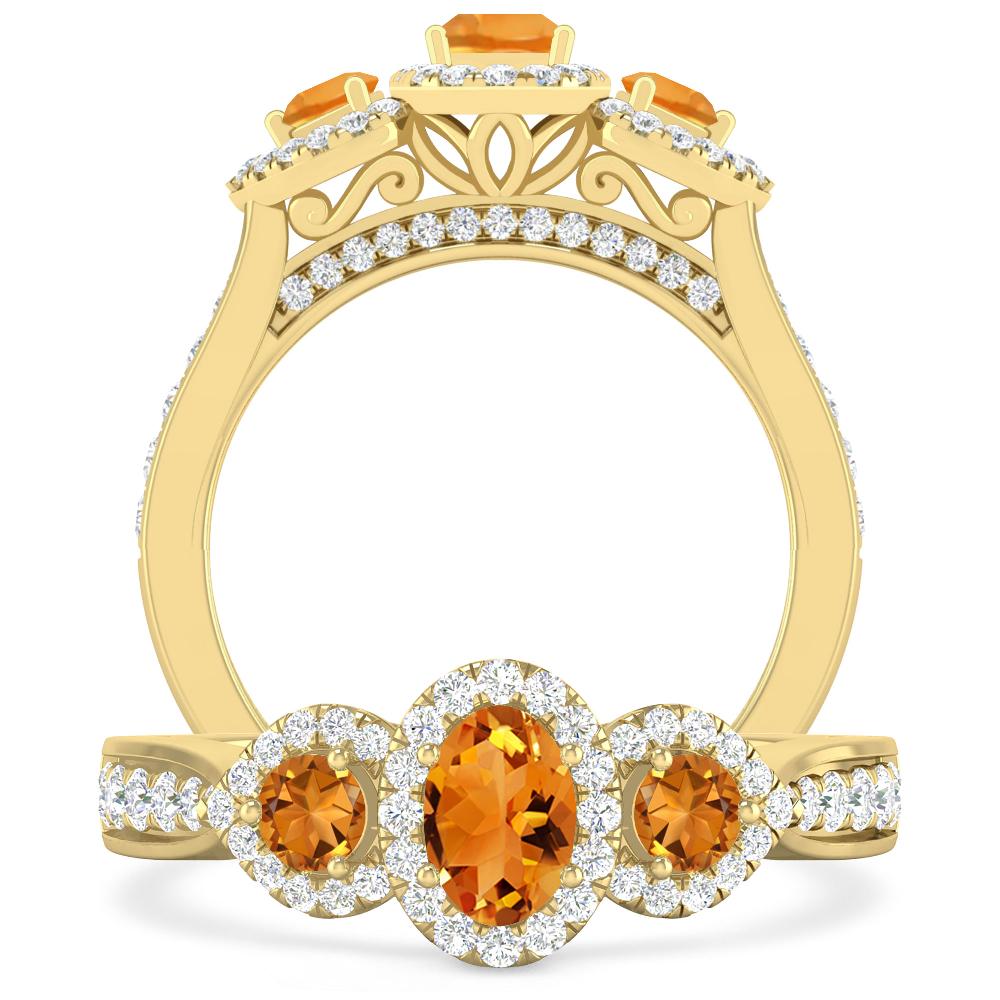 Yellow Gold - Citrine