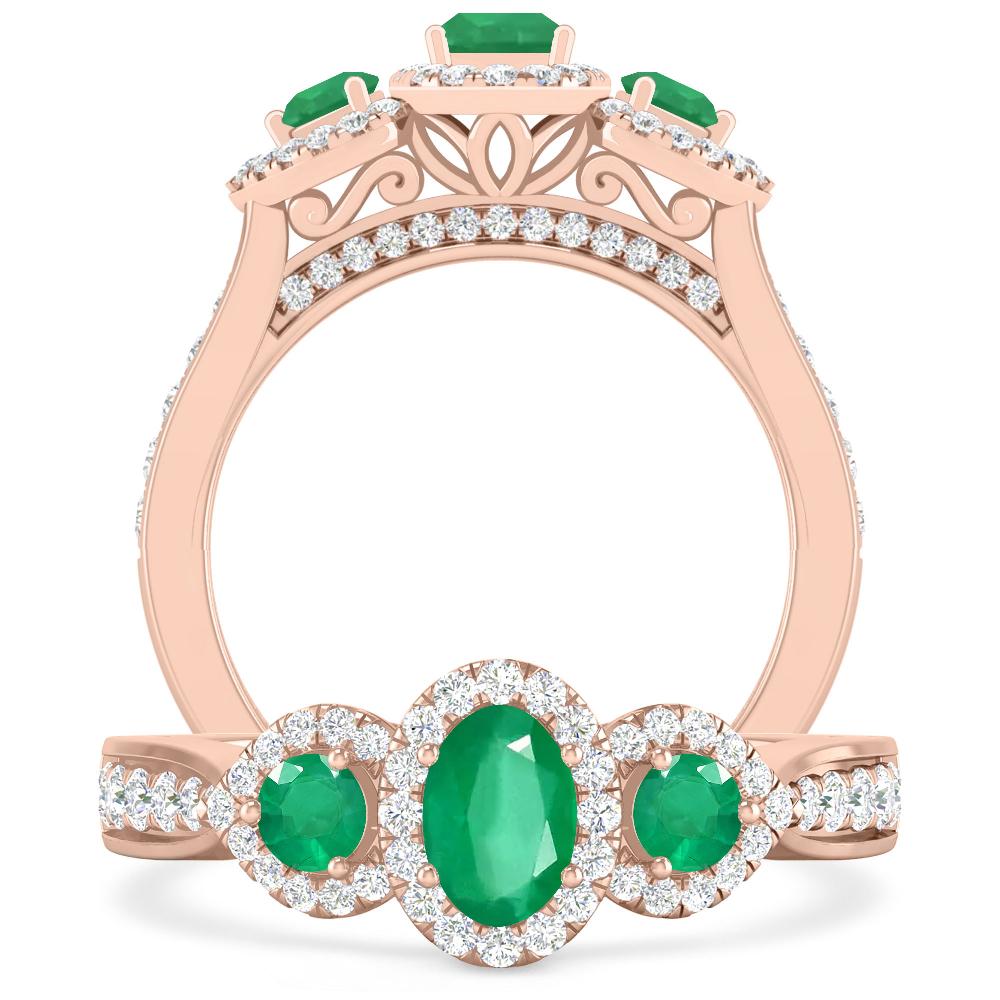 Rose Gold - Emerald