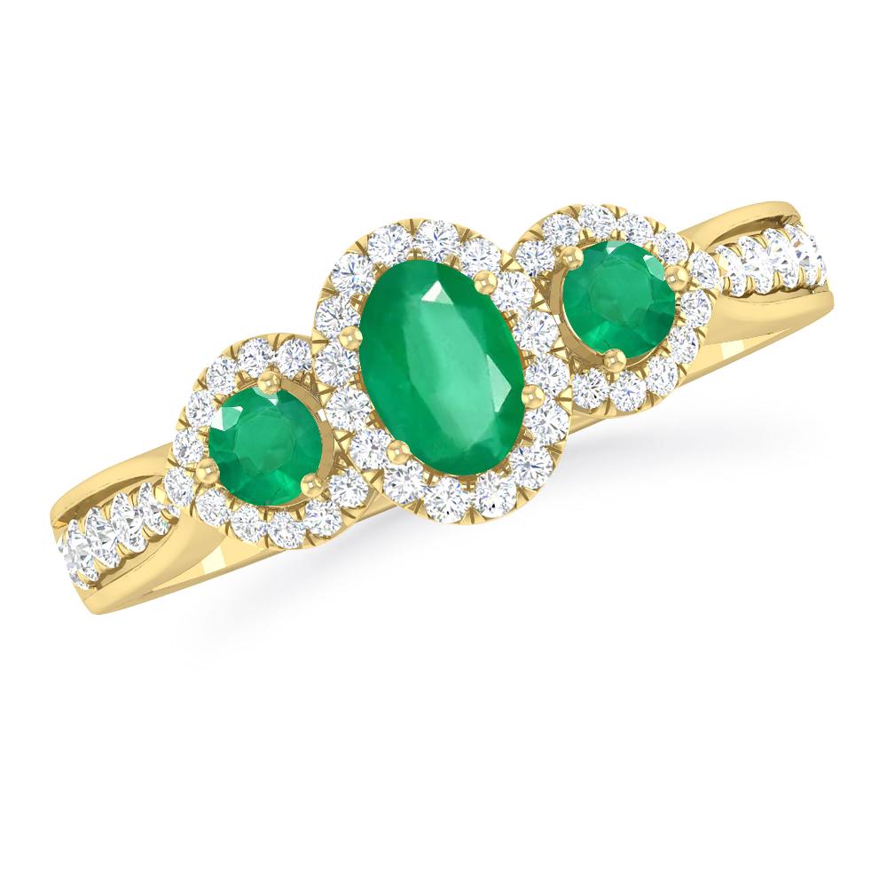 Yellow Gold - Emerald