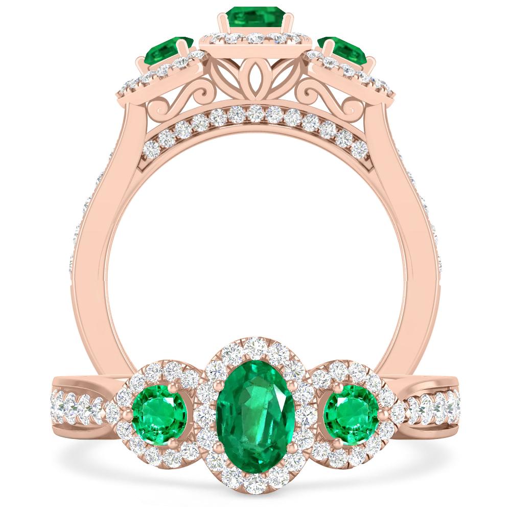 Rose Gold - Emerald