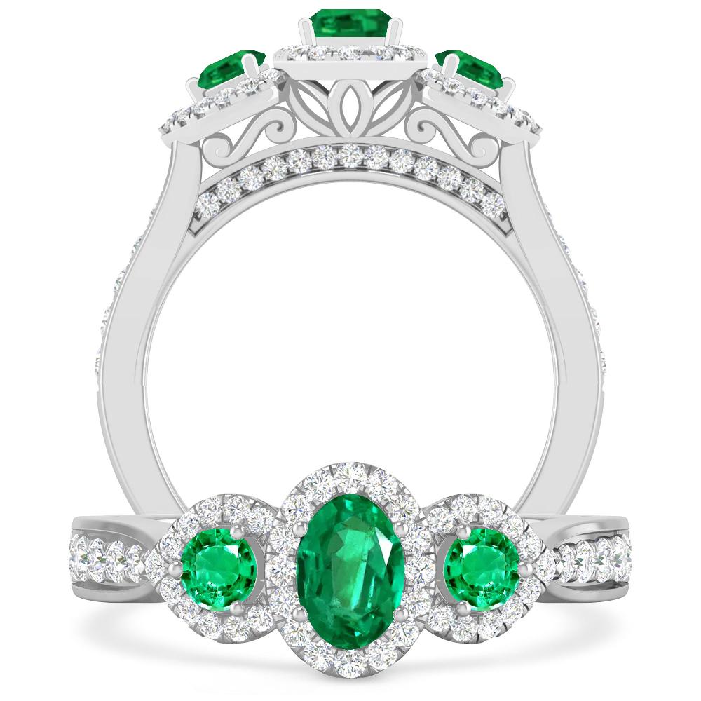 White Gold - Emerald