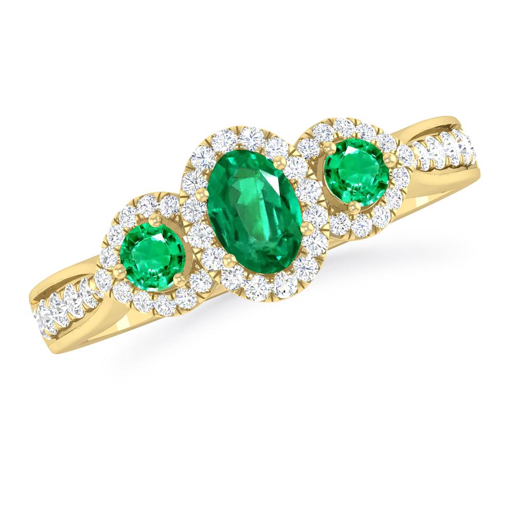 Yellow Gold - Emerald