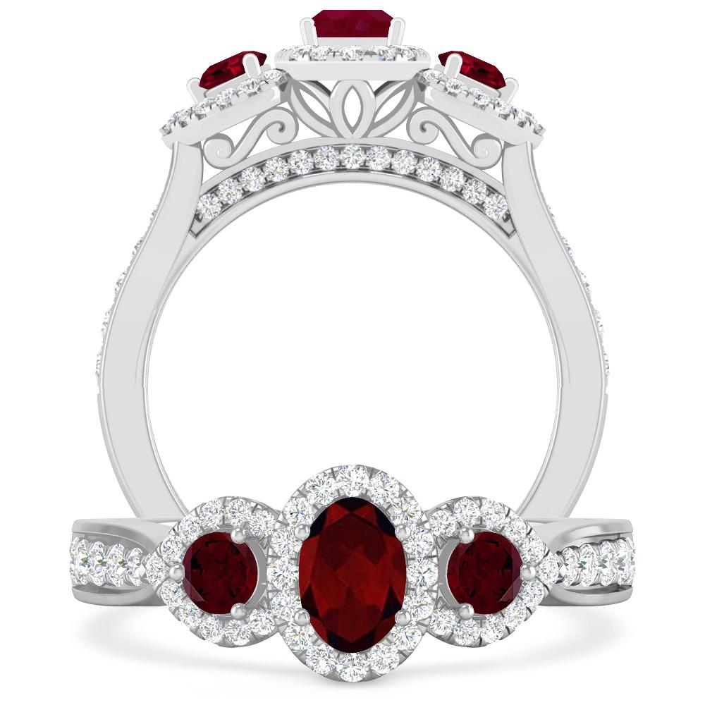 White Gold - Garnet