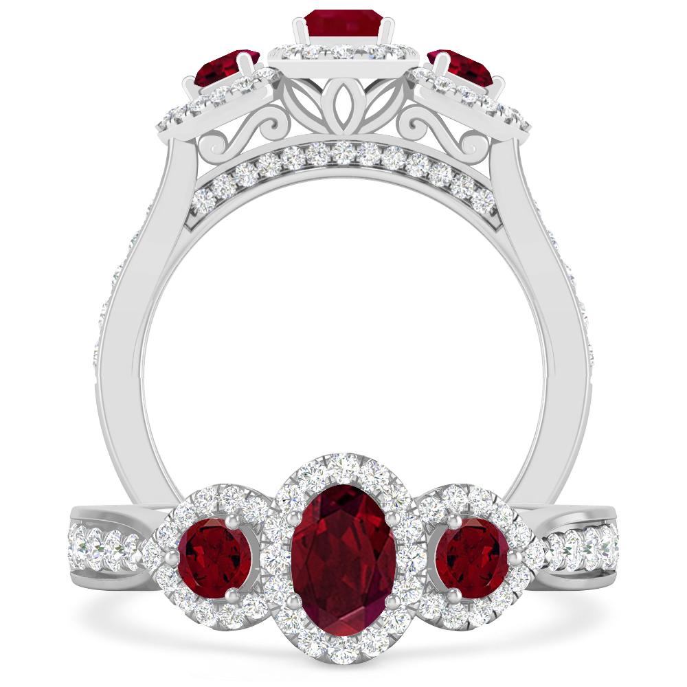 White Gold - Garnet