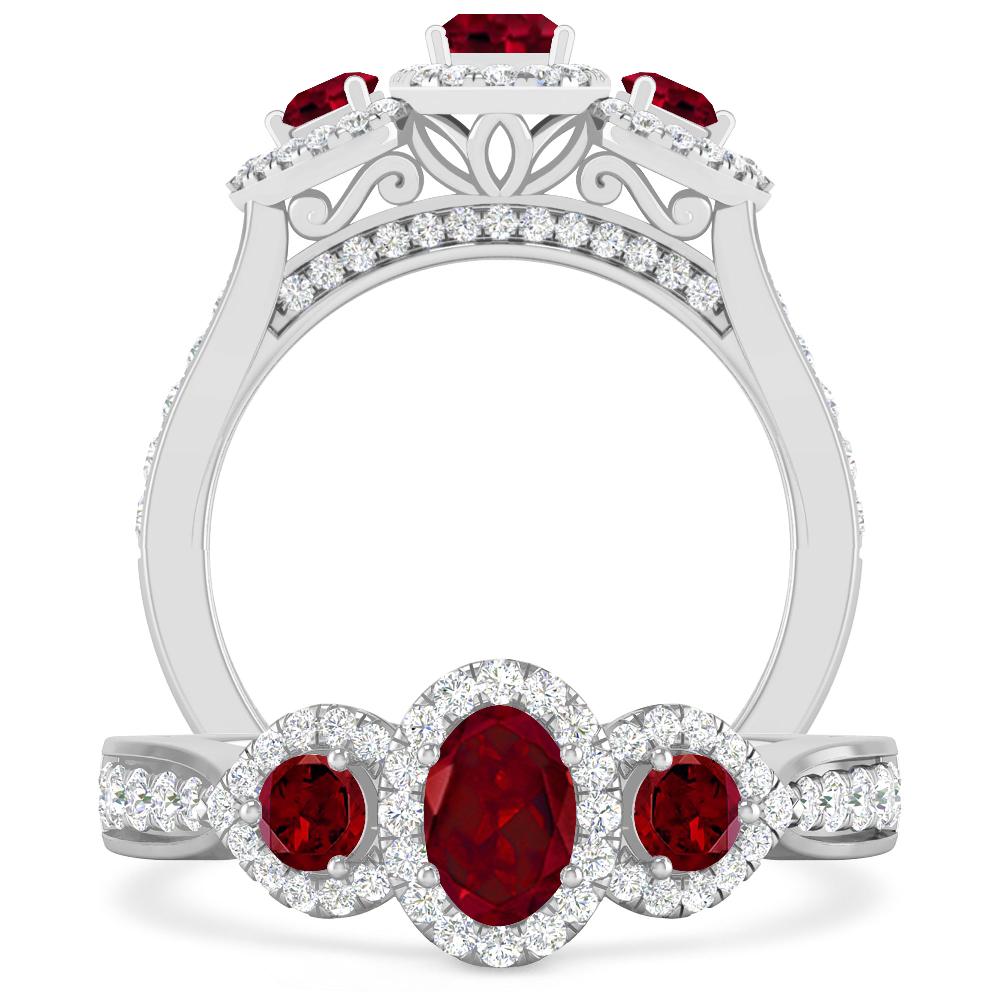 White Gold - Garnet