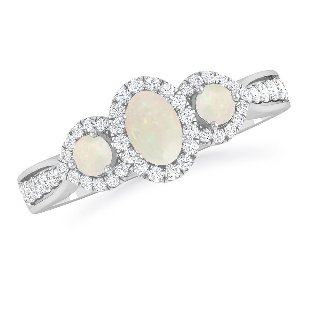 White Gold - Opal