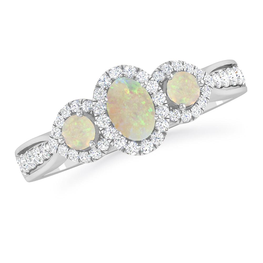 White Gold - Opal