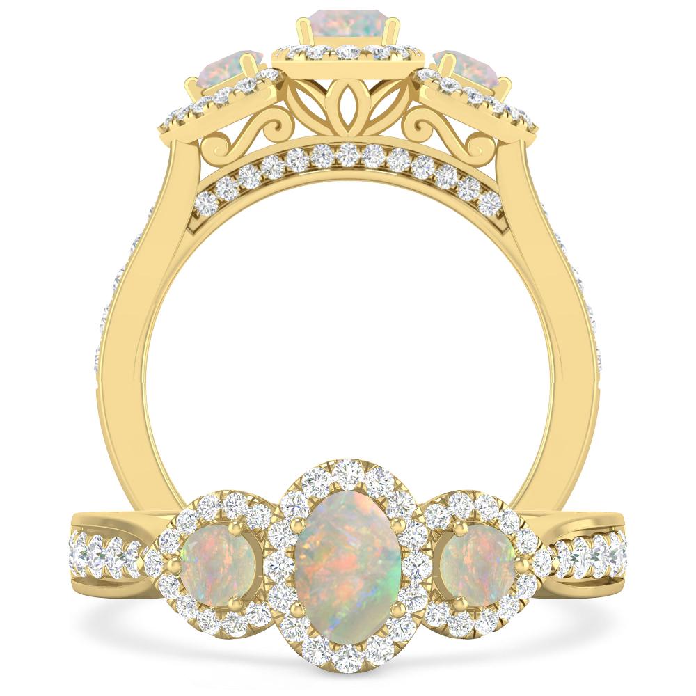 Yellow Gold - Opal