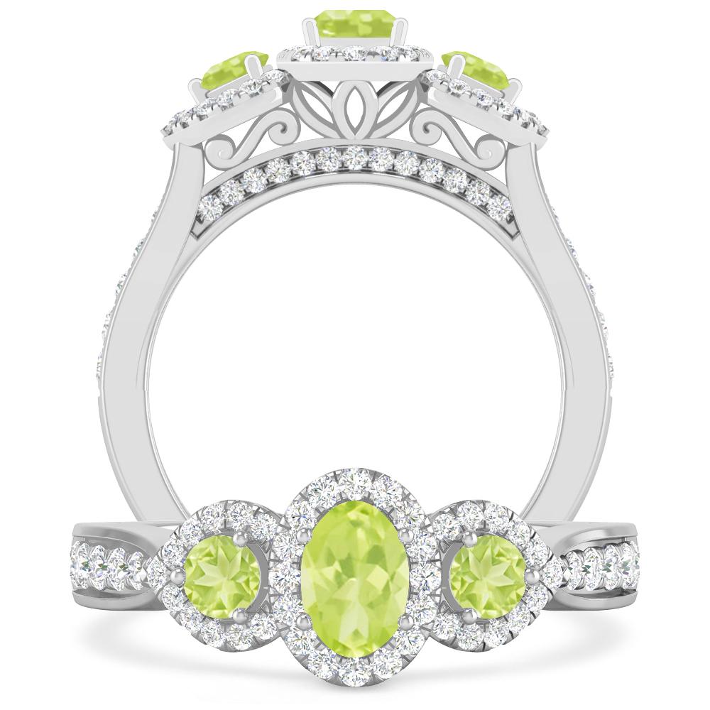 White Gold - Peridot