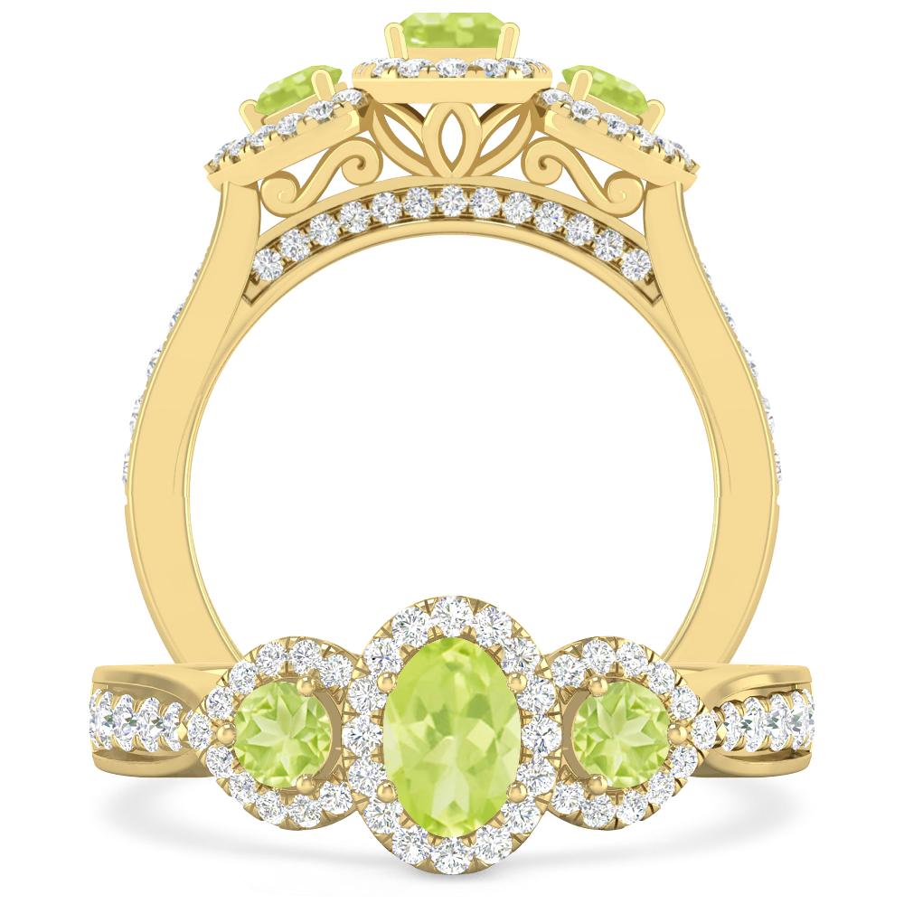 Yellow Gold - Peridot