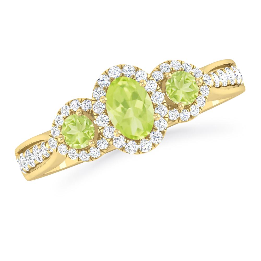 Yellow Gold - Peridot