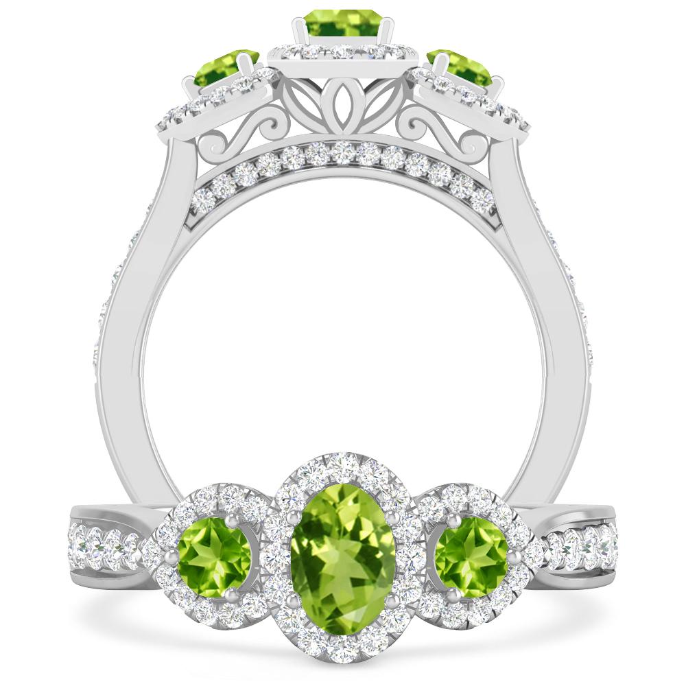 White Gold - Peridot