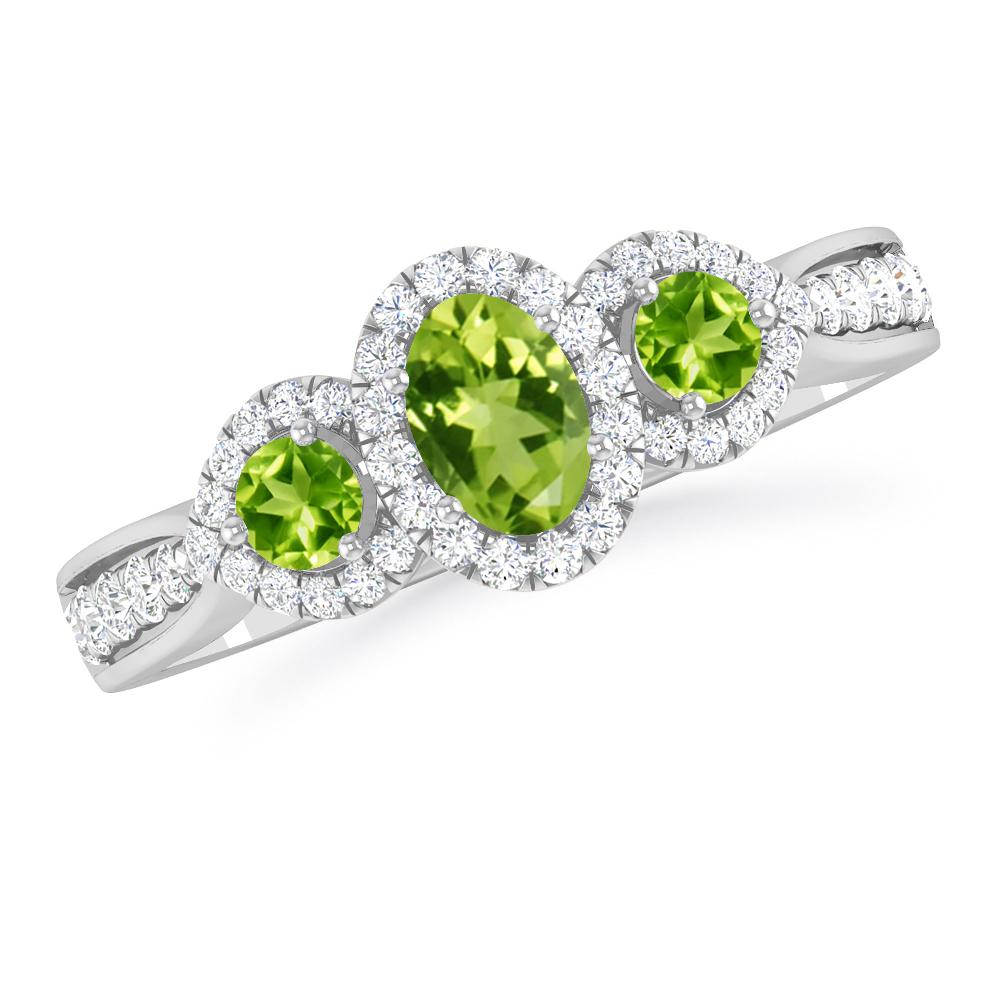 White Gold - Peridot