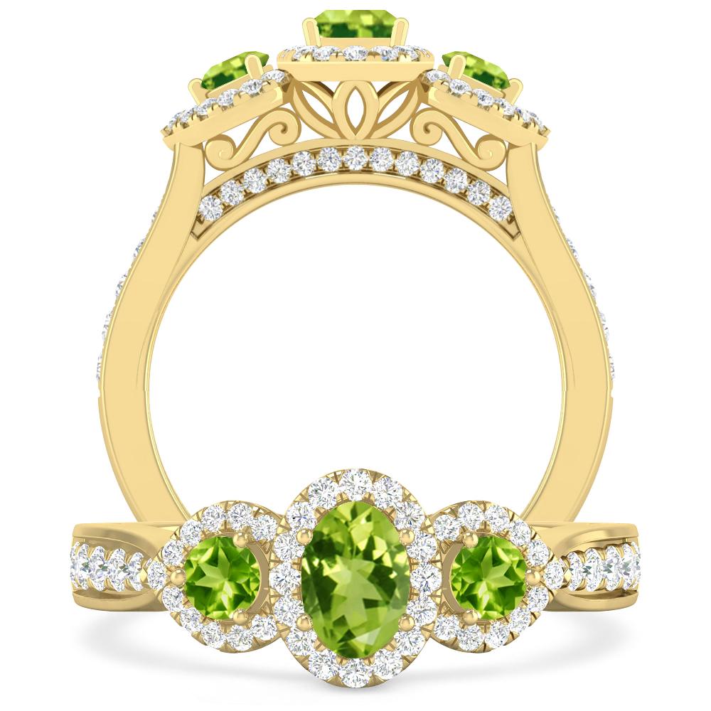 Yellow Gold - Peridot