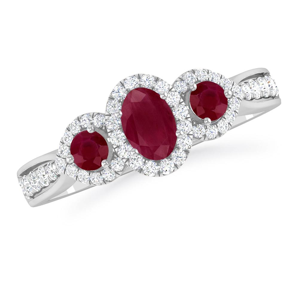 White Gold - Ruby