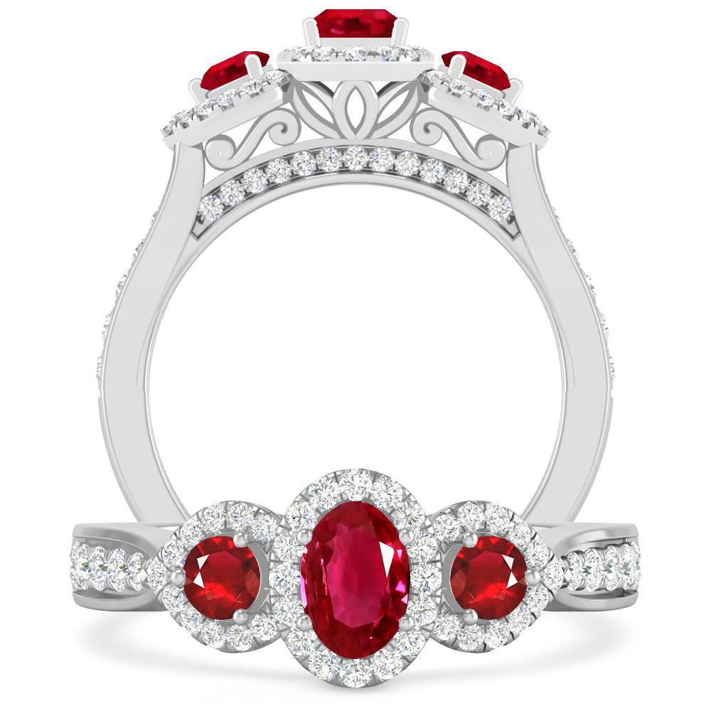 White Gold - Ruby