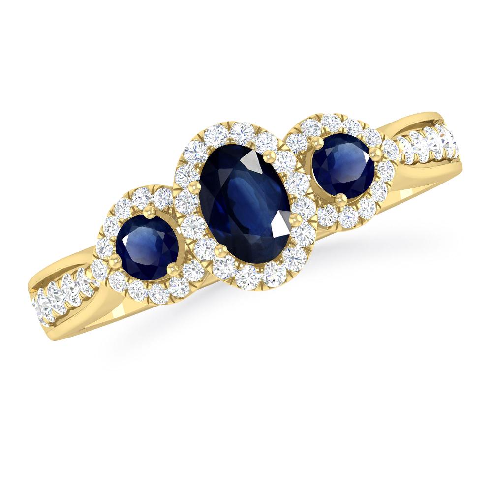 Yellow Gold - Sapphire