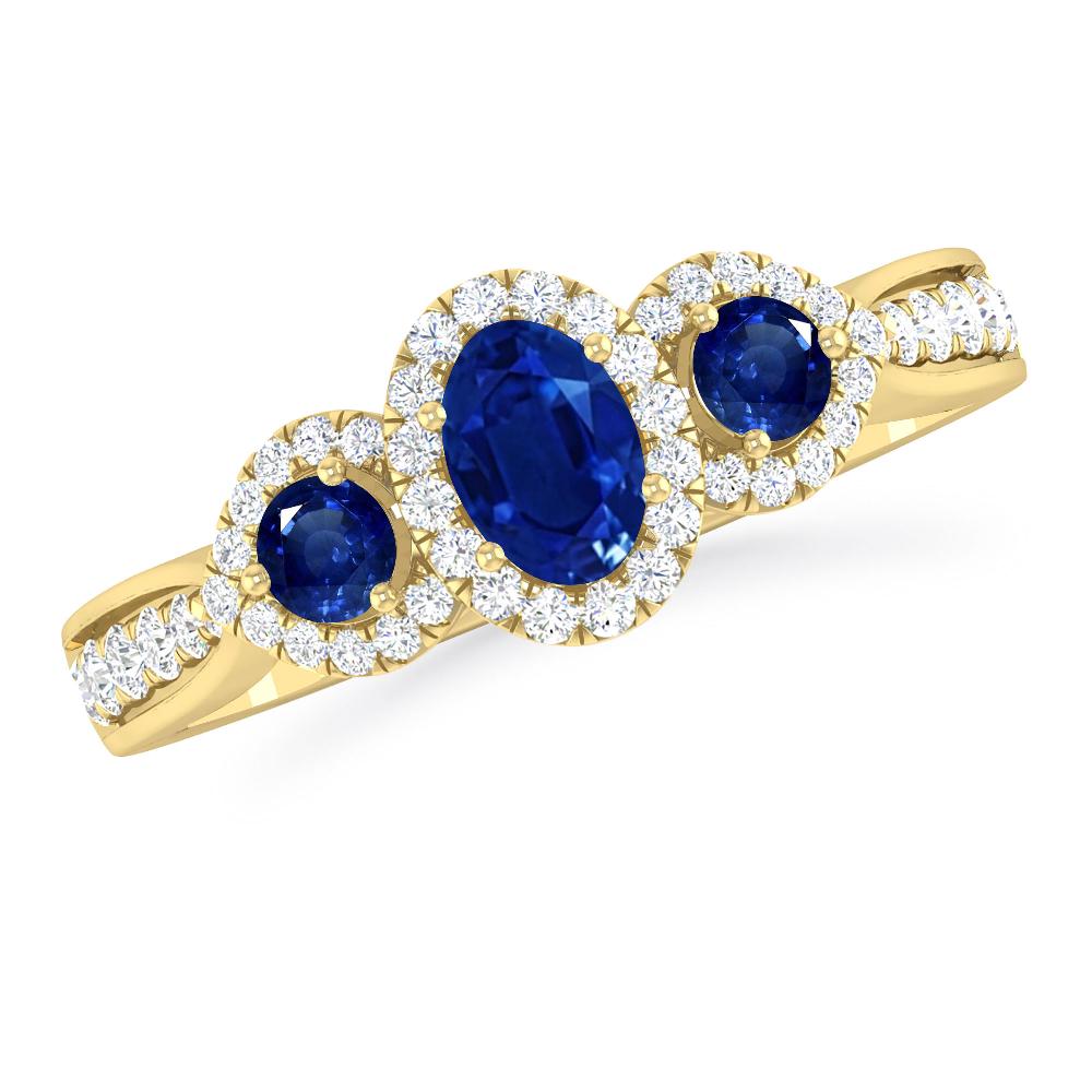 Yellow Gold - Sapphire