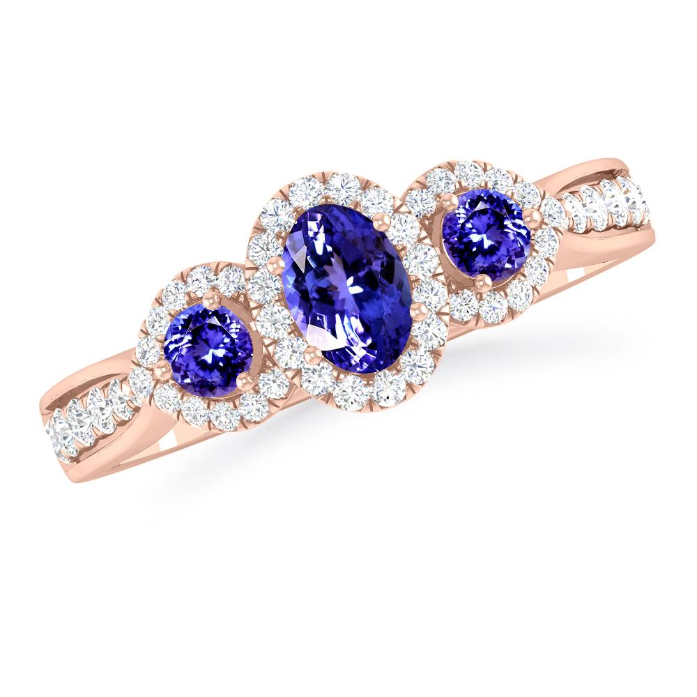 Rose Gold - Tanzanite