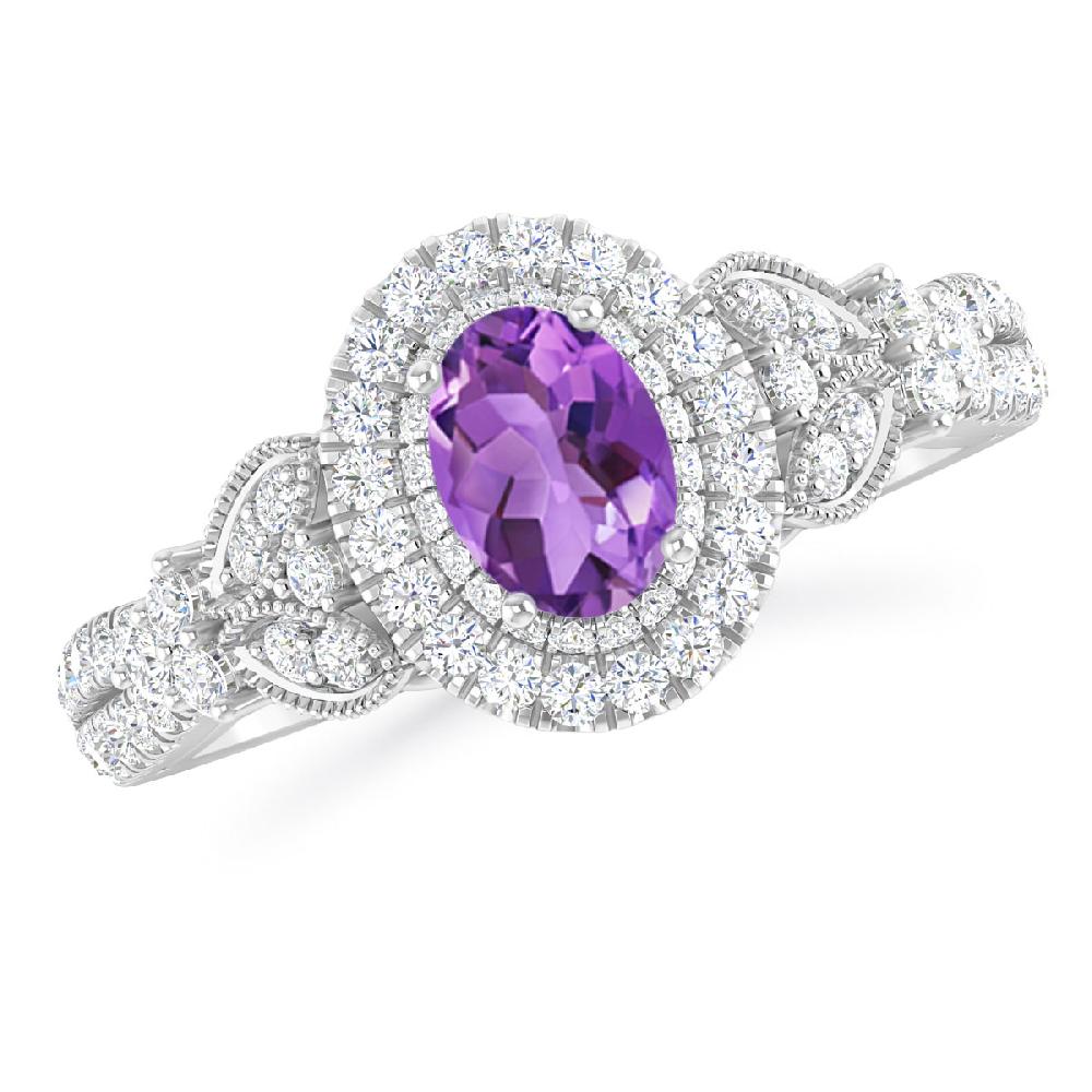 White Gold - Amethyst