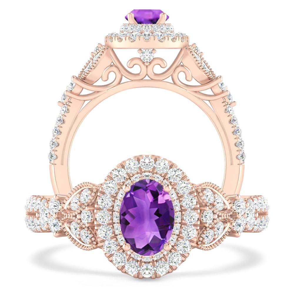 Rose Gold - Amethyst