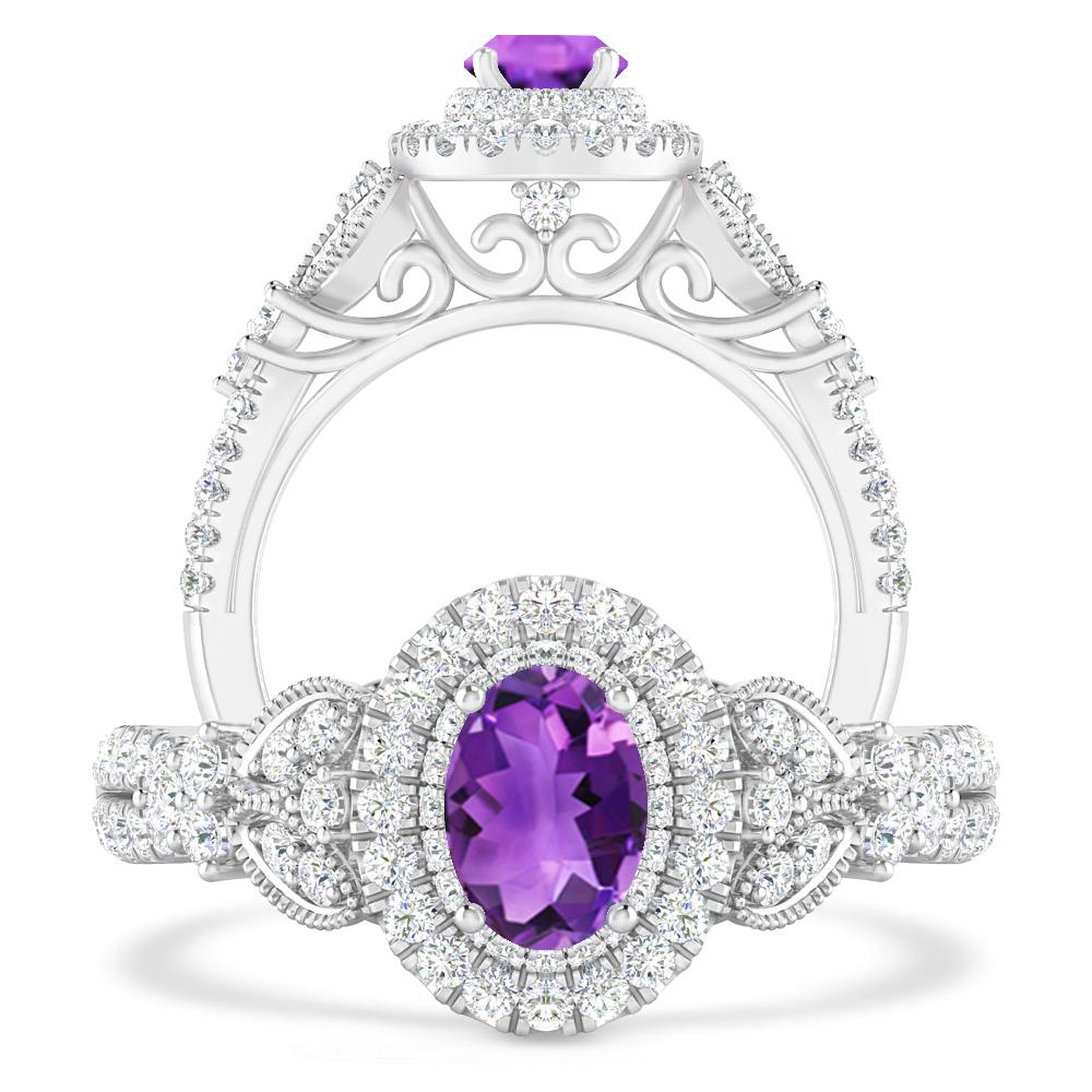 White Gold - Amethyst