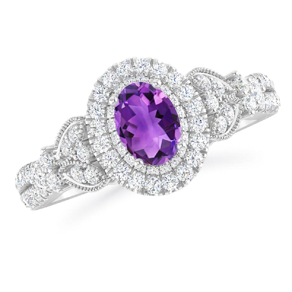White Gold - Amethyst