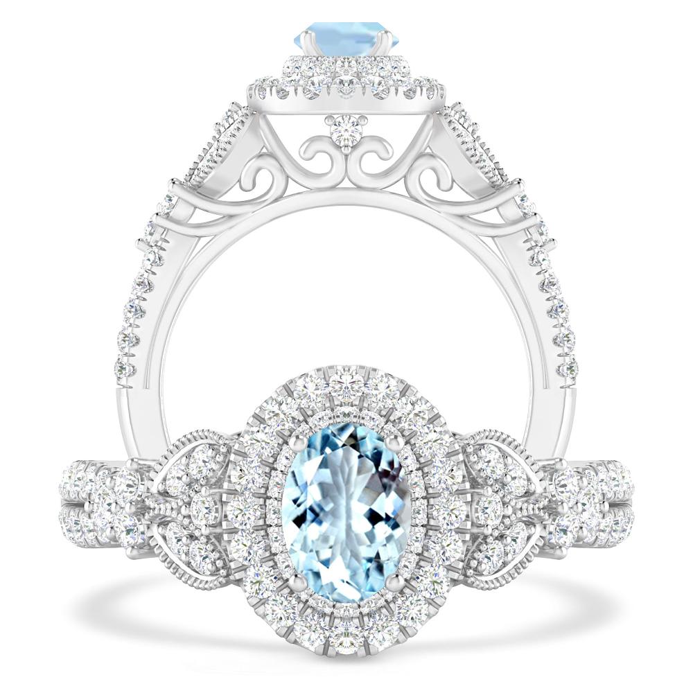 White Gold - Aquamarine
