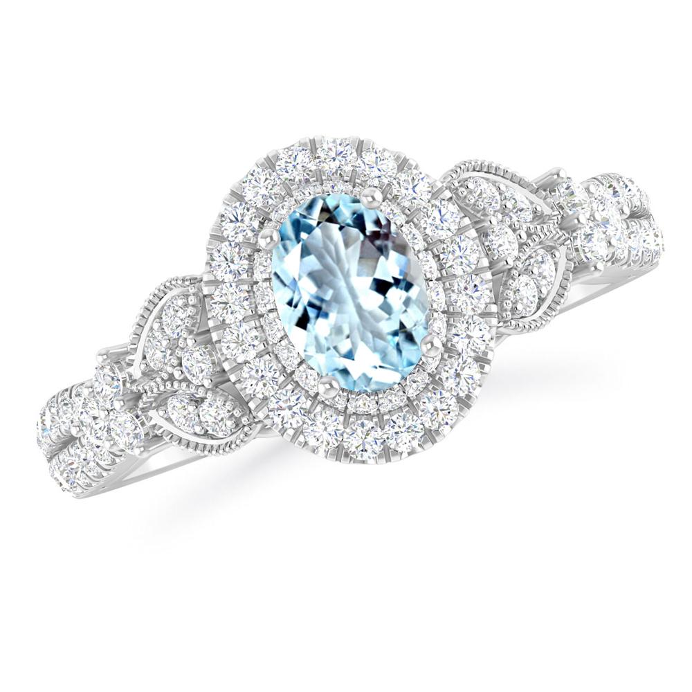 White Gold - Aquamarine