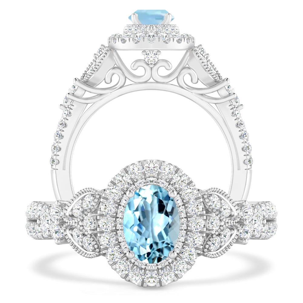 White Gold - Aquamarine
