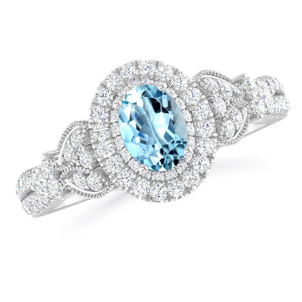 White Gold - Aquamarine