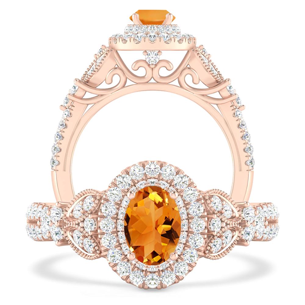 Rose Gold - Citrine