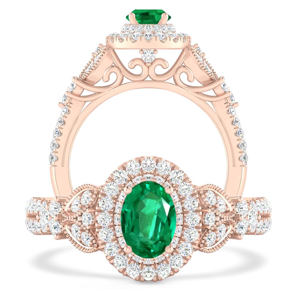 Rose Gold - Emerald
