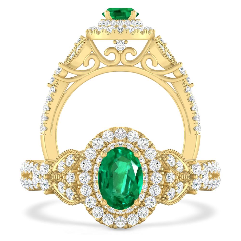 Yellow Gold - Emerald