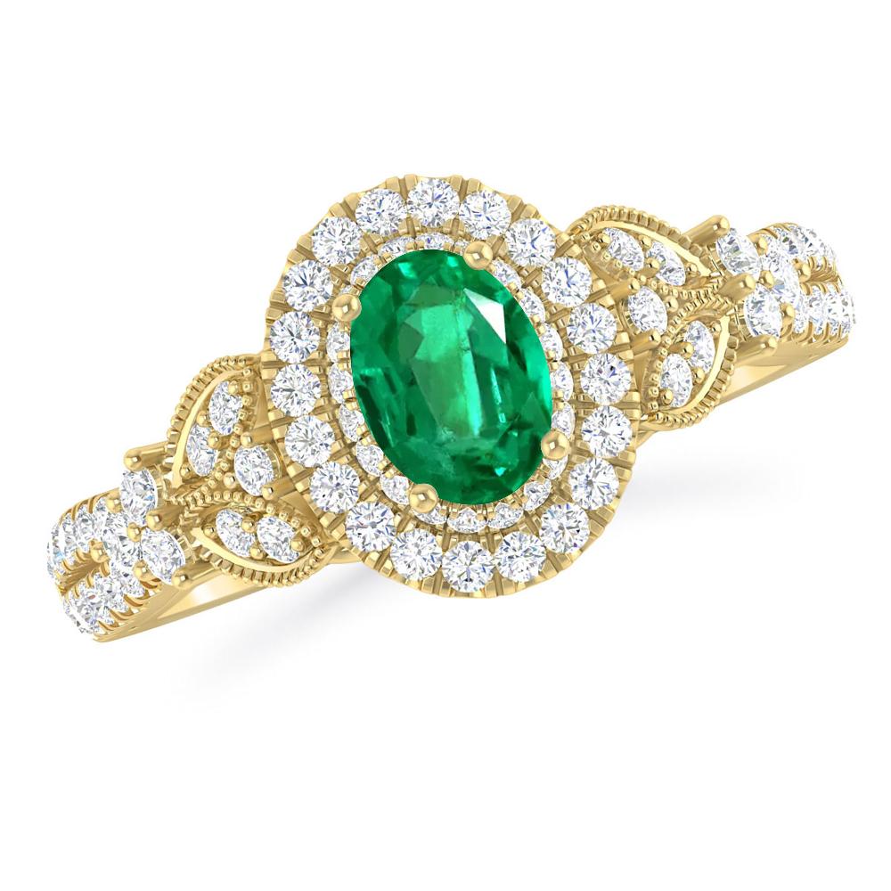 Yellow Gold - Emerald