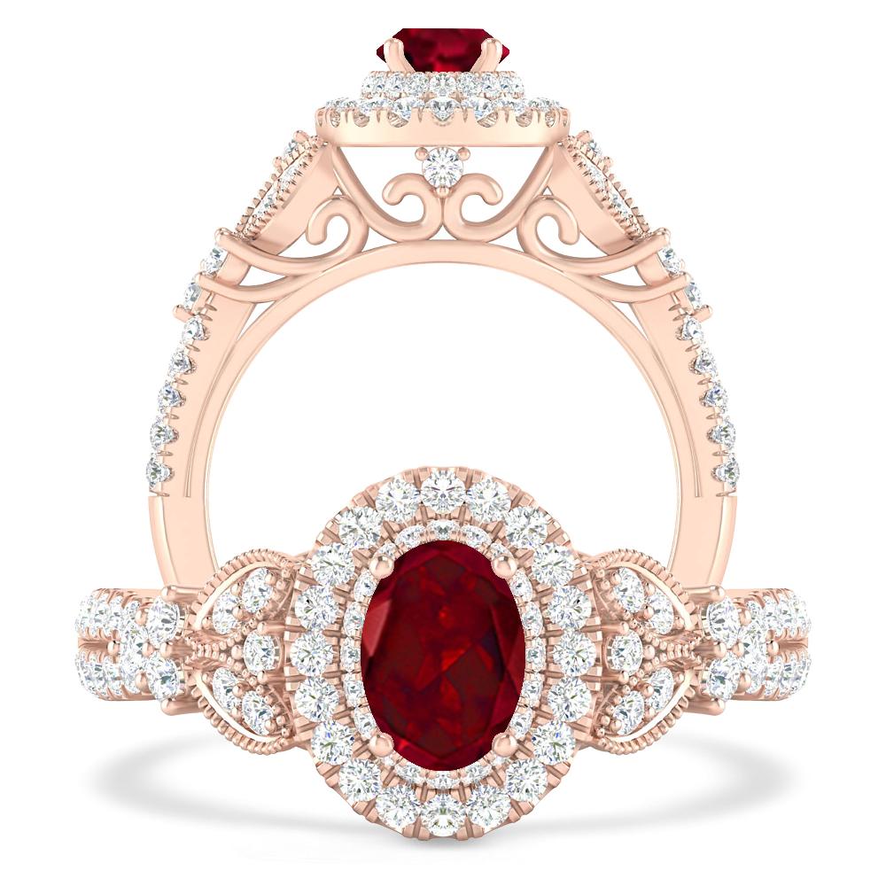 Rose Gold - Garnet